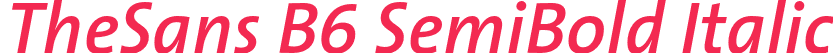 TheSans B6 SemiBold Italic
